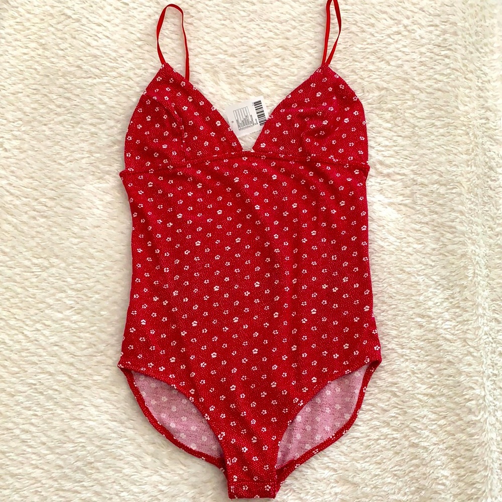 Out From Under (UO) Floral Body Suit